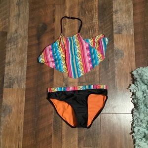 Hardly been used kids two piece bathing suit